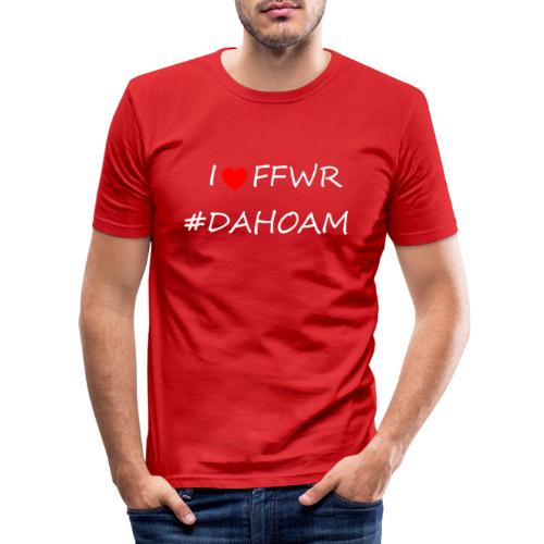 I ❤️ FFWR #DAHOAM - Männer Slim Fit T-Shirt