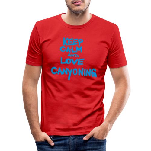 keep calm and love canyoning - Männer Slim Fit T-Shirt