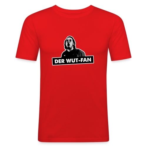 Wutfan stroke png - Männer Slim Fit T-Shirt