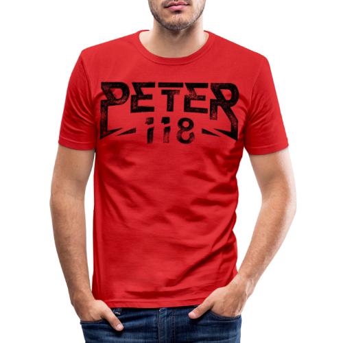 Peter118 Black FINAL 1 - Slim Fit T-shirt herr