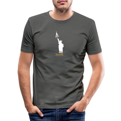 New York Umbrella - Mannen slim fit T-shirt