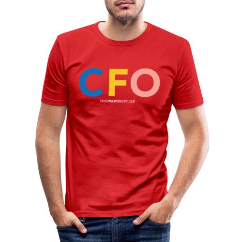 CFO Collection by made4families (rose/weiss) - Männer Slim Fit T-Shirt