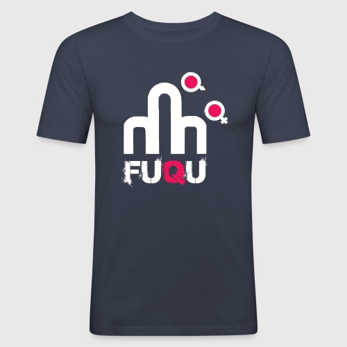 T-shirt FUQU logo colore bianco - Maglietta aderente da uomo