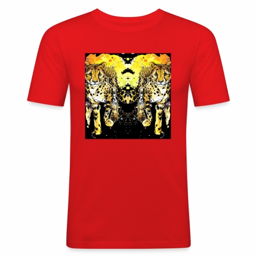 Karo Style Tiger - Herre Slim Fit T-Shirt
