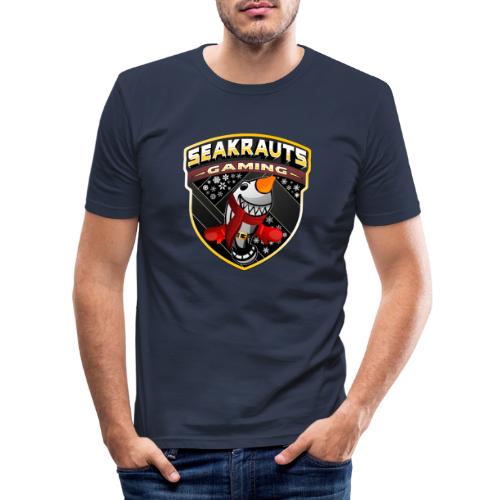 Seakrauts Winterlogo Karotte - Männer Slim Fit T-Shirt