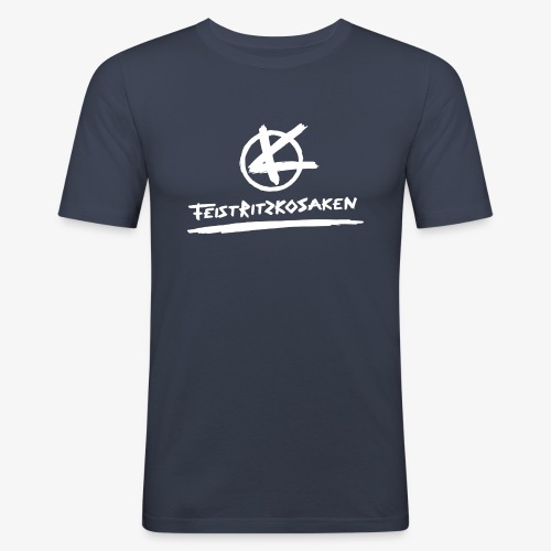 Feistritzkosaken Logo hell - Männer Slim Fit T-Shirt