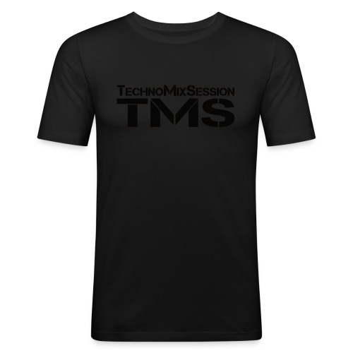 TMS-TechnoMixSession (Black) - Männer Slim Fit T-Shirt