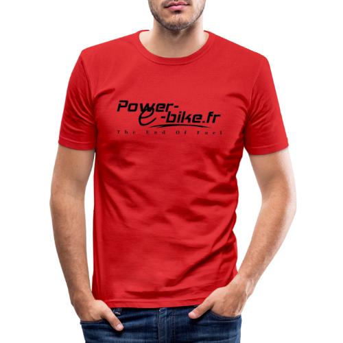 tee shirt power e-bike - T-shirt près du corps Homme