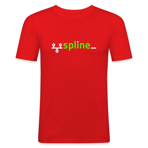 Spline Night - Männer Slim Fit T-Shirt