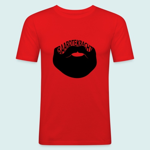 Baardtekracht - Mannen slim fit T-shirt