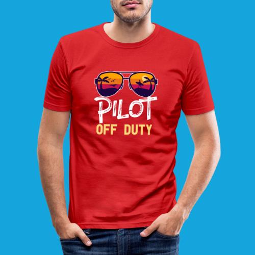 Pilot Of Duty - Männer Slim Fit T-Shirt