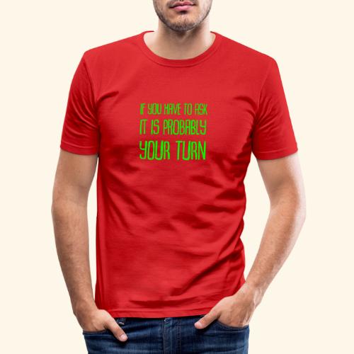 Your Turn Green - Slim Fit T-shirt herr