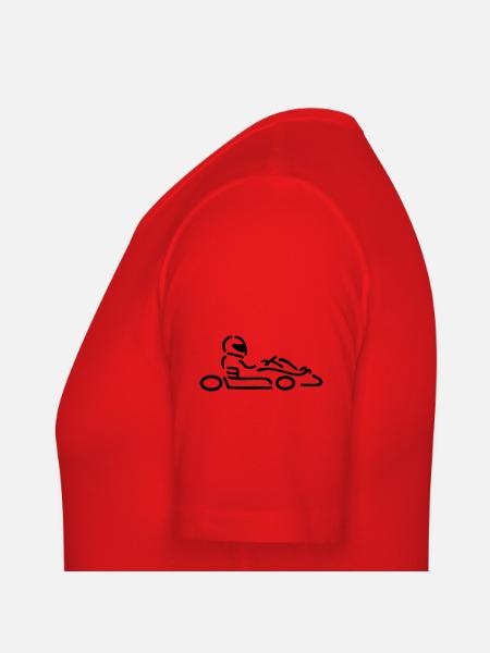 kartmotiv1_klein2 - Männer Slim Fit T-Shirt - Rot
