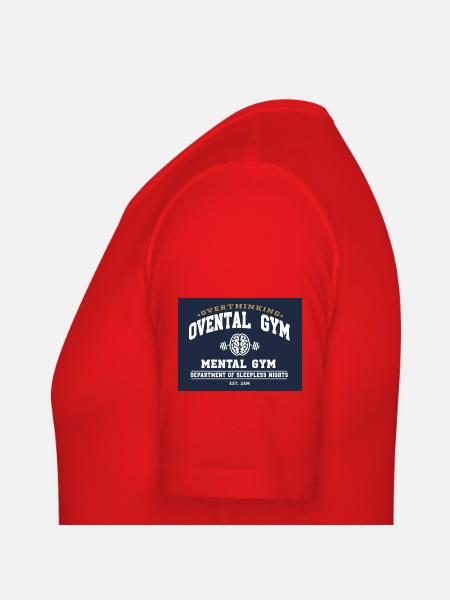 Overthink Gym Mental Gym Tee - Men's Slim Fit T-Shirt - red