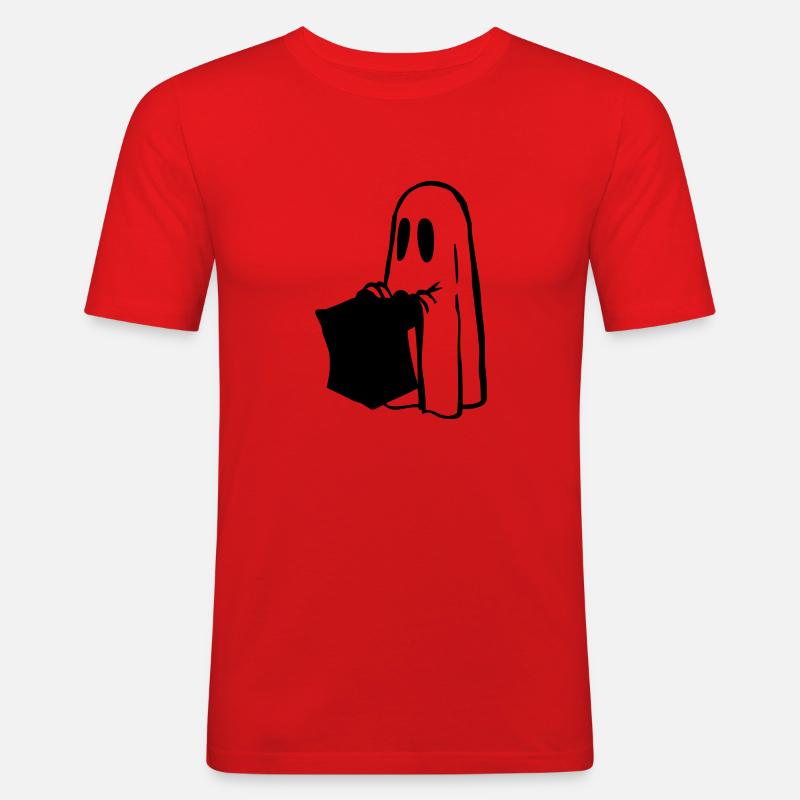 Halloween - Männer Slim Fit T-Shirt - Rot