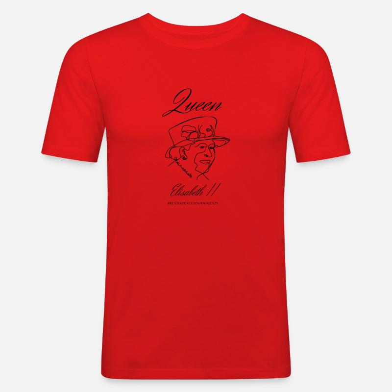 F65402D0 D5E8 4DFD 9647 4CD68AC3121F - Männer Slim Fit T-Shirt - Rot