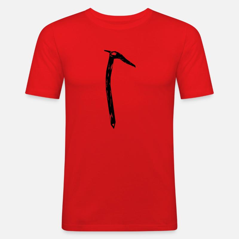 Eispickel - Männer Slim Fit T-Shirt - Rot