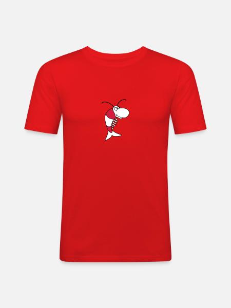 Shrimp - T-shirt près du corps Homme - rouge