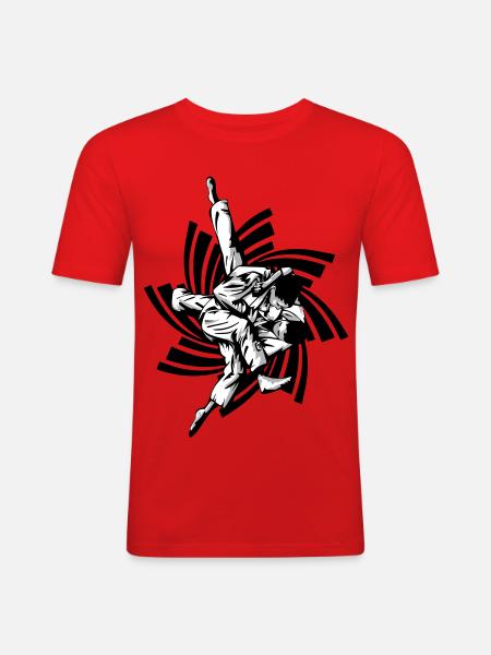Judo Hold - Men's Slim Fit T-Shirt - red