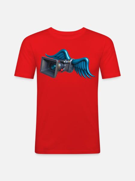 ANGELIC CAM - sound & vision - Men's Slim Fit T-Shirt - red
