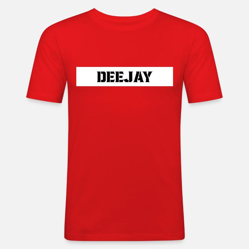Deejay - Männer Slim Fit T-Shirt - Rot