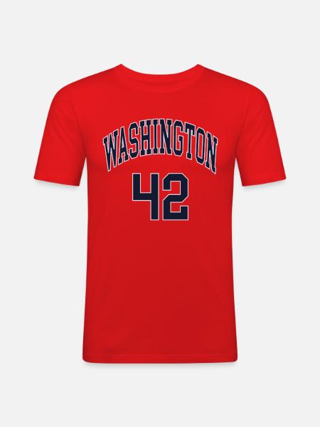 Washington 42 - Men's Slim Fit T-Shirt - red
