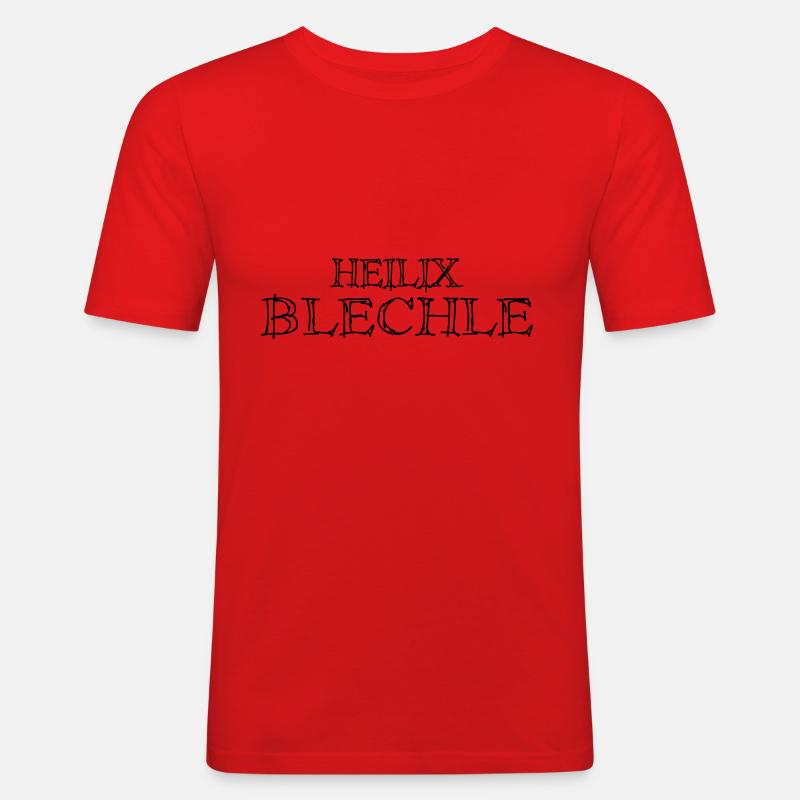 Heilix Blechle - Farbwechsel - Männer Slim Fit T-Shirt - Rot