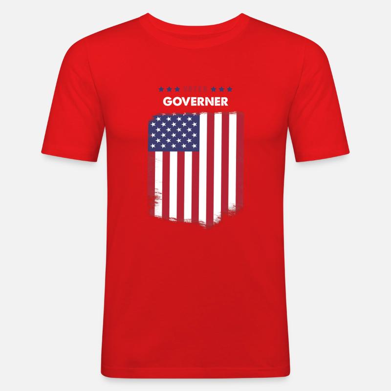 Wählerregator - Männer Slim Fit T-Shirt - Rot