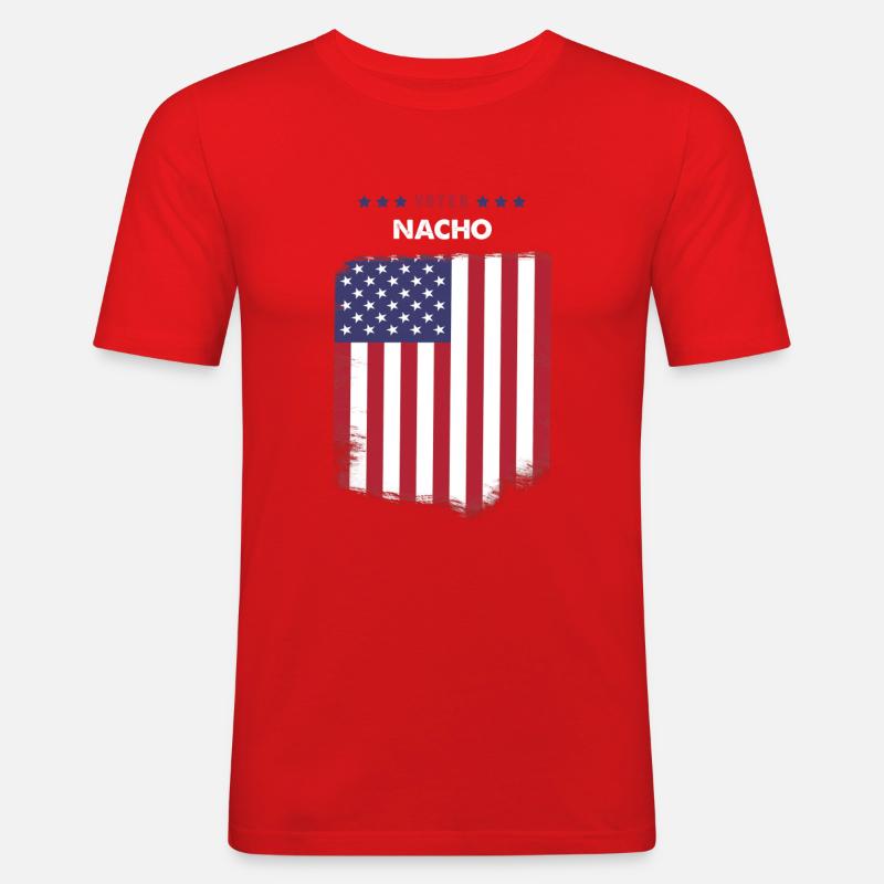 Wähler Nacho - Männer Slim Fit T-Shirt - Rot