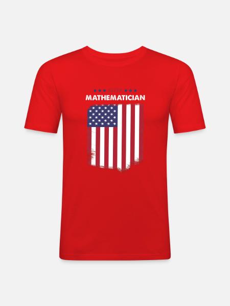 Voter Mathematician - Men's Slim Fit T-Shirt - red