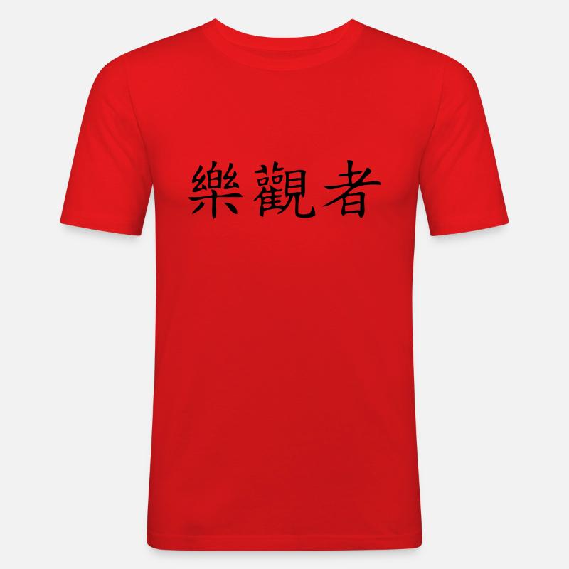 Optimist - Männer Slim Fit T-Shirt - Rot