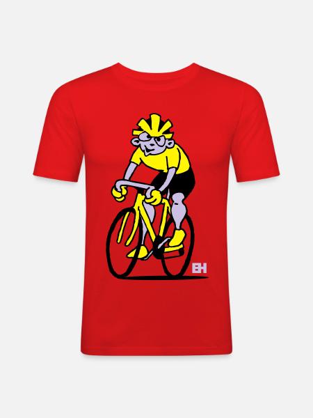 Cyclist - Cycling - Men's Slim Fit T-Shirt - red