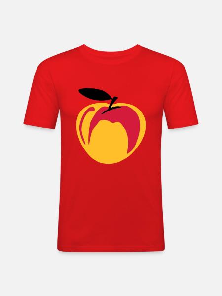 Peach - Men's Slim Fit T-Shirt - red