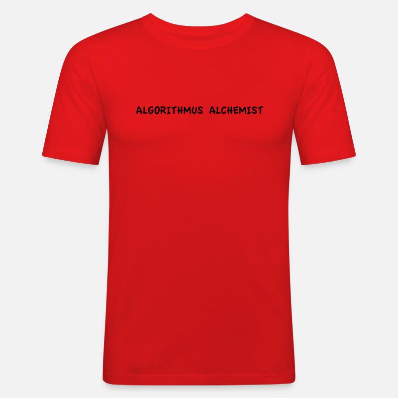 Algorithmus Alchemist - Männer Slim Fit T-Shirt - Rot