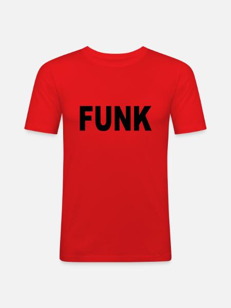 FUNK - Men's Slim Fit T-Shirt - red