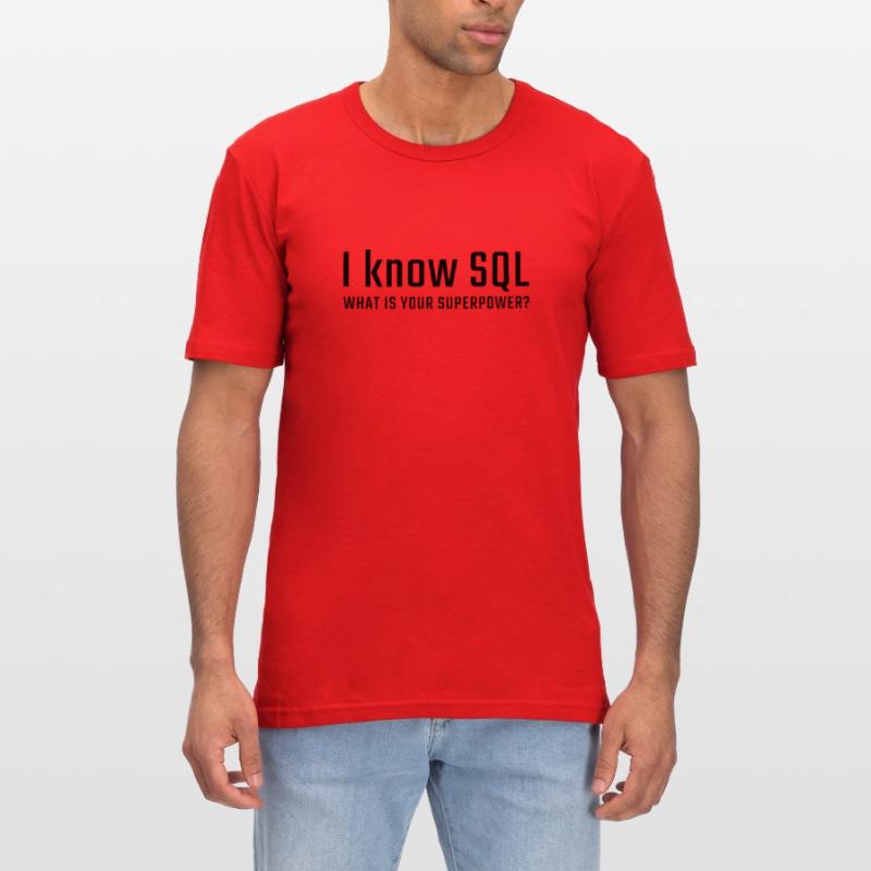 Je connais SQL T-shirt près du corps Homme