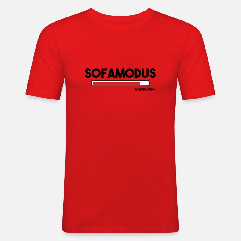 Loading sofa mode - Men's Slim Fit T-Shirt - red