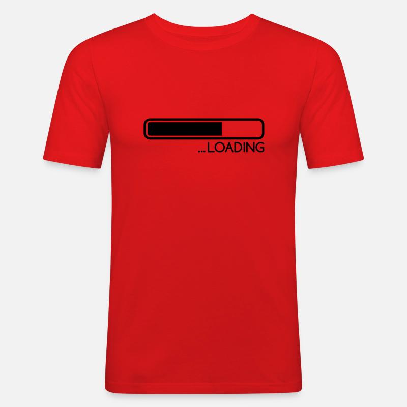 loading_1___f1 - Männer Slim Fit T-Shirt - Rot
