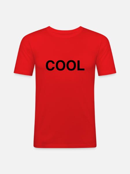 Cool - Men's Slim Fit T-Shirt - red