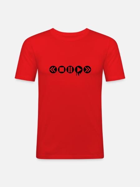 play_it___f1 - Men's Slim Fit T-Shirt - red