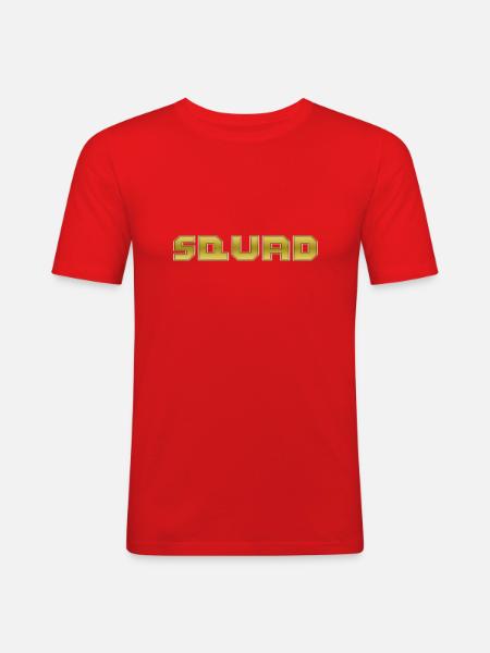 SQUAD - Männer Slim Fit T-Shirt - Rot