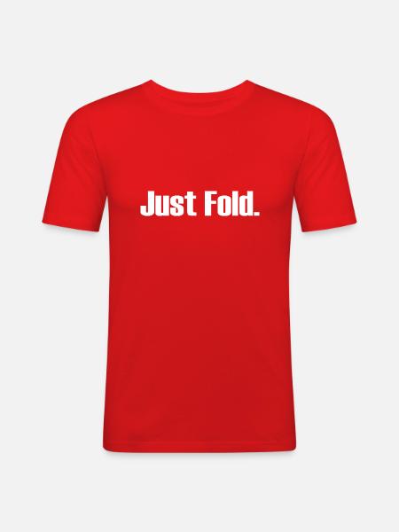 Just Fold - Männer Slim Fit T-Shirt - Rot