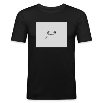 Seven Nights - Men's Slim Fit T-Shirt - black - Front - Nik (191cm)