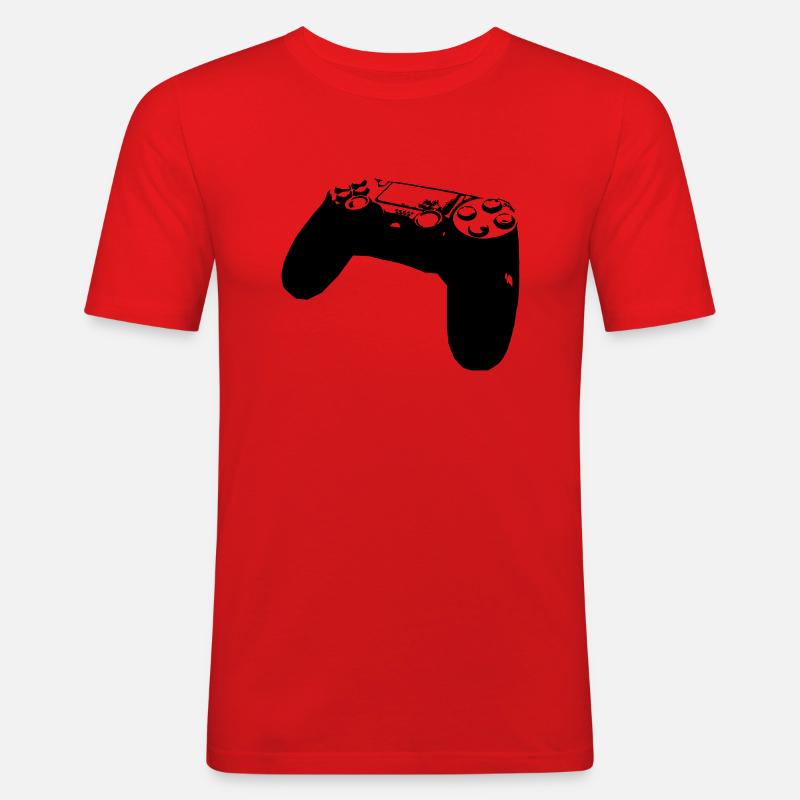 controller - Men's Slim Fit T-Shirt - red