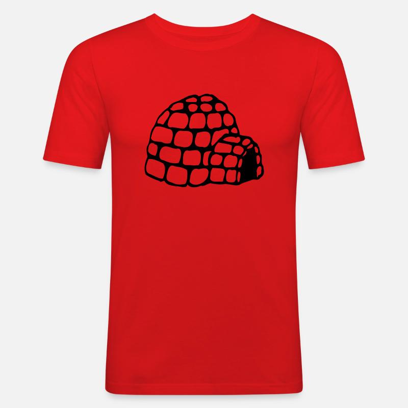 Iglu - Männer Slim Fit T-Shirt - Rot