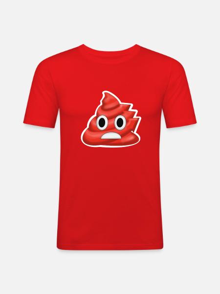 AfD-Haufen - Männer Slim Fit T-Shirt - Rot