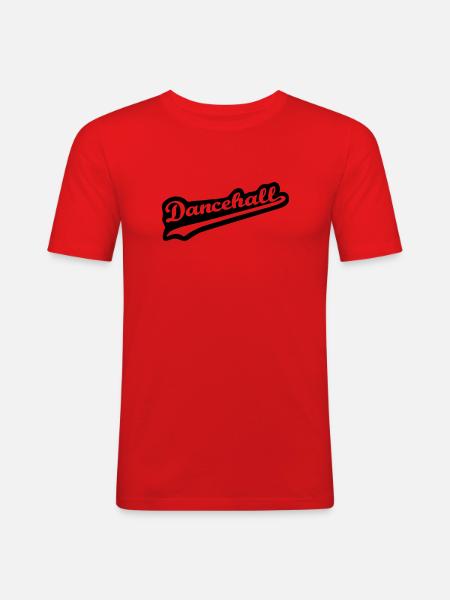 Dancehall - Männer Slim Fit T-Shirt - Rot
