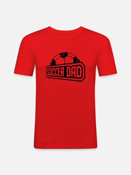 Sport Champion Soccer Dad - Men's Slim Fit T-Shirt - red