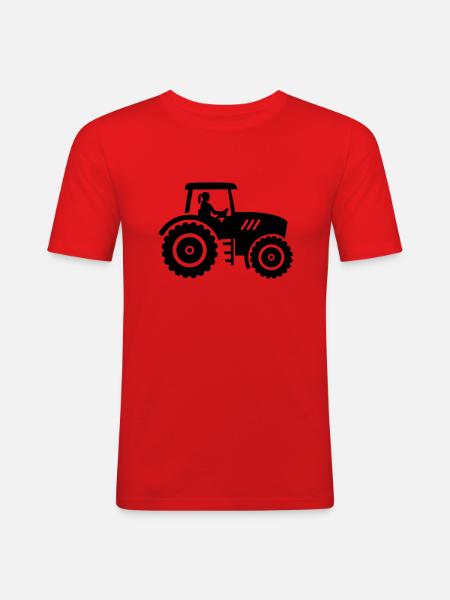 Female farmer - Men's Slim Fit T-Shirt - red