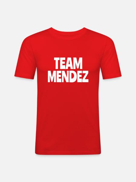 team mendez - T-shirt près du corps Homme - rouge
